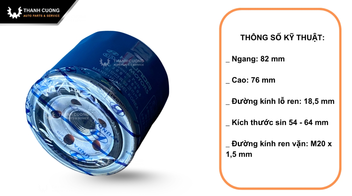 Lọc Nhớt Hyundai – Kia