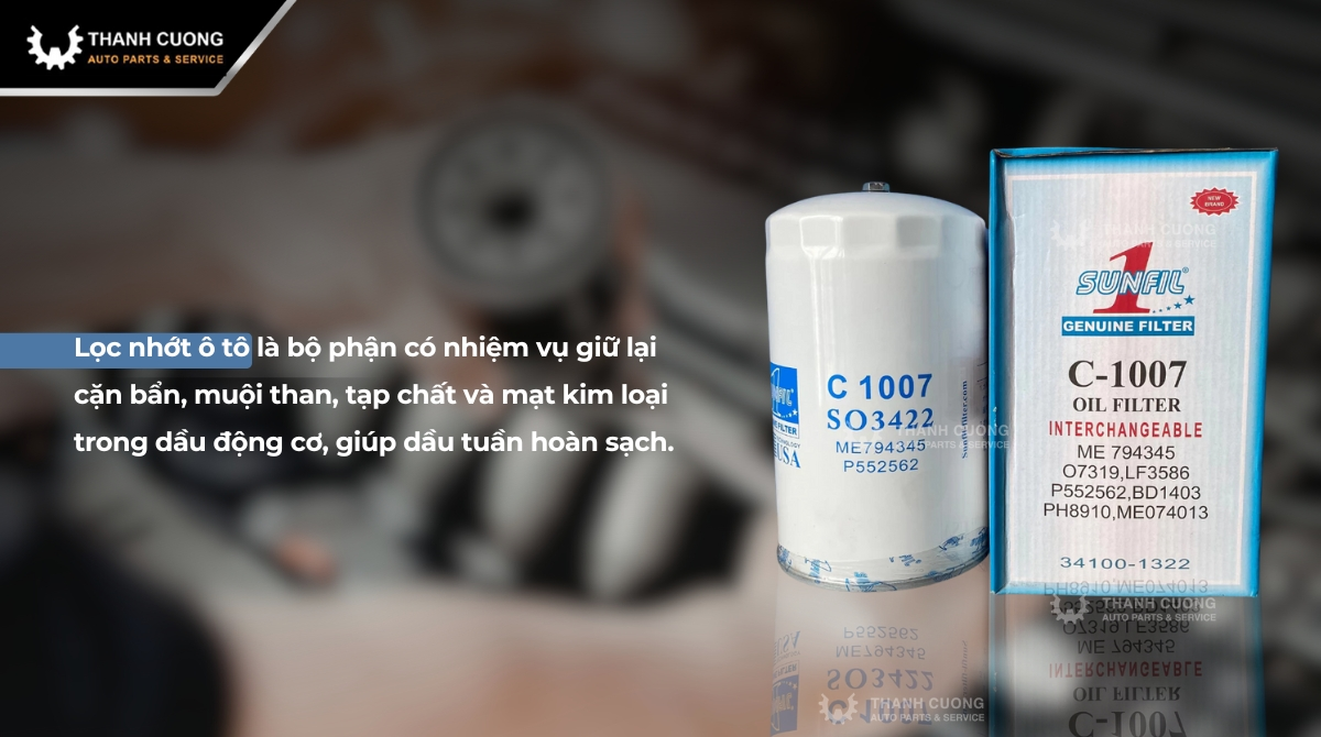 Lọc nhớt ô tô là gì